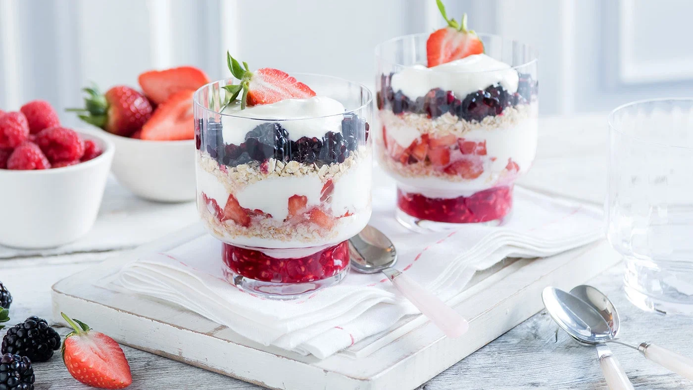 Cottage Cheese and Berry Parfait