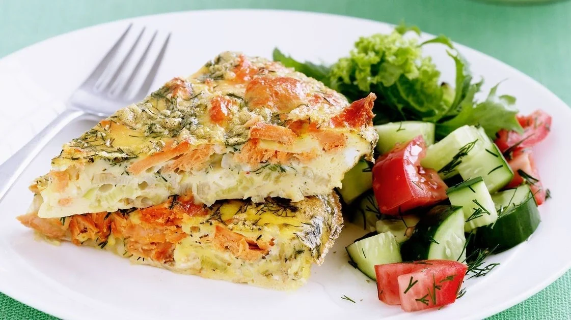 Smoked Salmon Frittata