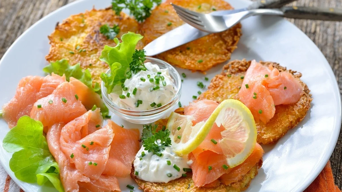 Smoked Salmon Pancakes