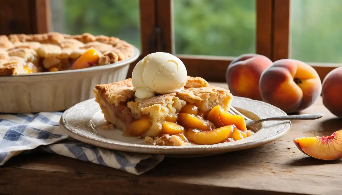 Peach Cobbler with Cake Mix